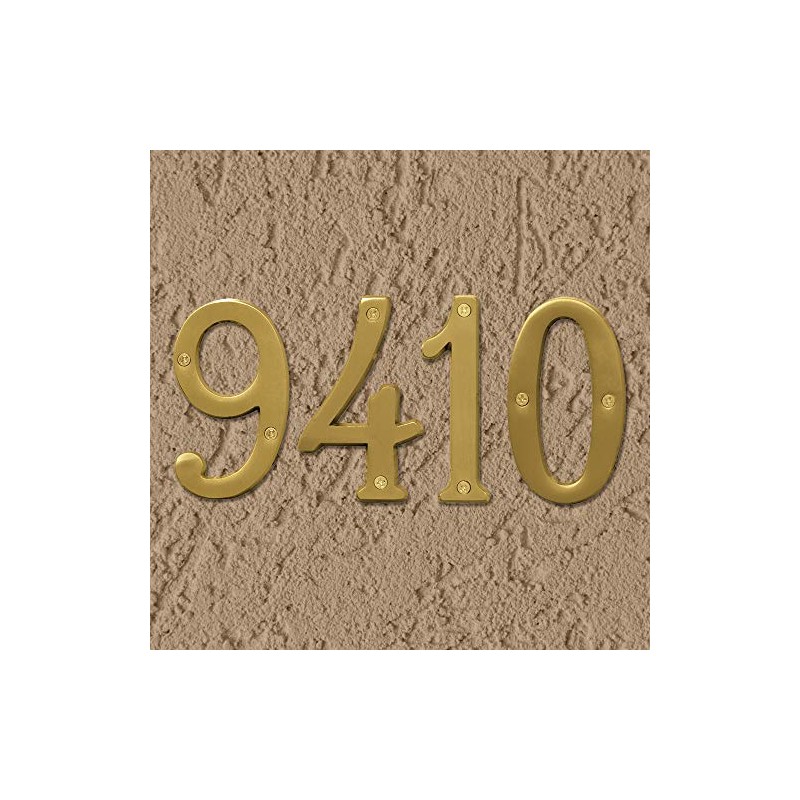Hy-Ko 4" High Premium Metal House Number, Modern Raised Numbers