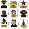 9PCS Retirement Party Decorations Gold Retirement Party Centerpiece Honeycomb Glitter