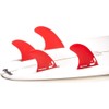DORSAL Surfboard Fins Quad 4 Set Future Compatible Medium Red