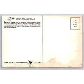 c1960s Balboa Park Postcard San Diego CA Union Oil Company Natural Color Scenes