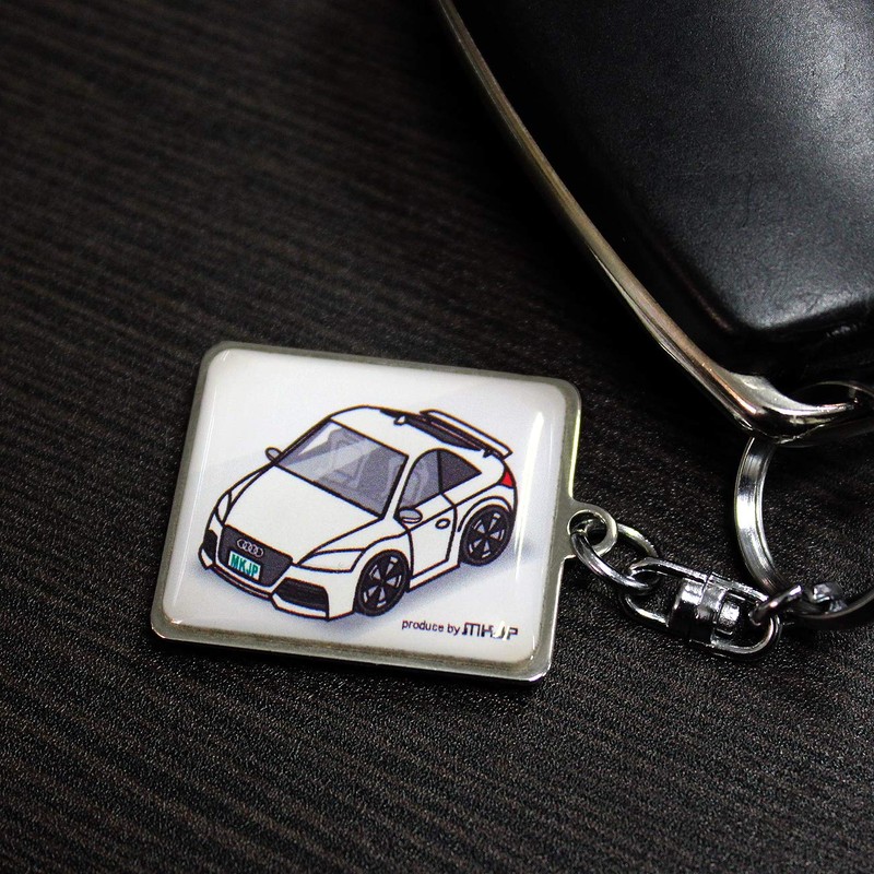 mkjp Custom Keychain Wrx Sti VAB Base White -