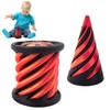 Impossible Pyramid Passthrough Sculpture, Printed Rotating spirals Cone Fidget Toy,