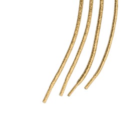 Allegra K Round Shoelaces, Sparkling Shiny Shoelaces for Sneakers, golden rod