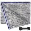 UNIUP 70% Aluminum Foil Shade Cloth Mesh No Grommets Silver
