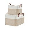 DECOMOMO Large Storage Baskets | Closet Storage Bins 17x12x13inch Canvas