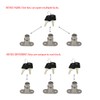 VictorsHome Push Plunger Lock 19x23mm Cylinder Head Chrome Plated Zinc