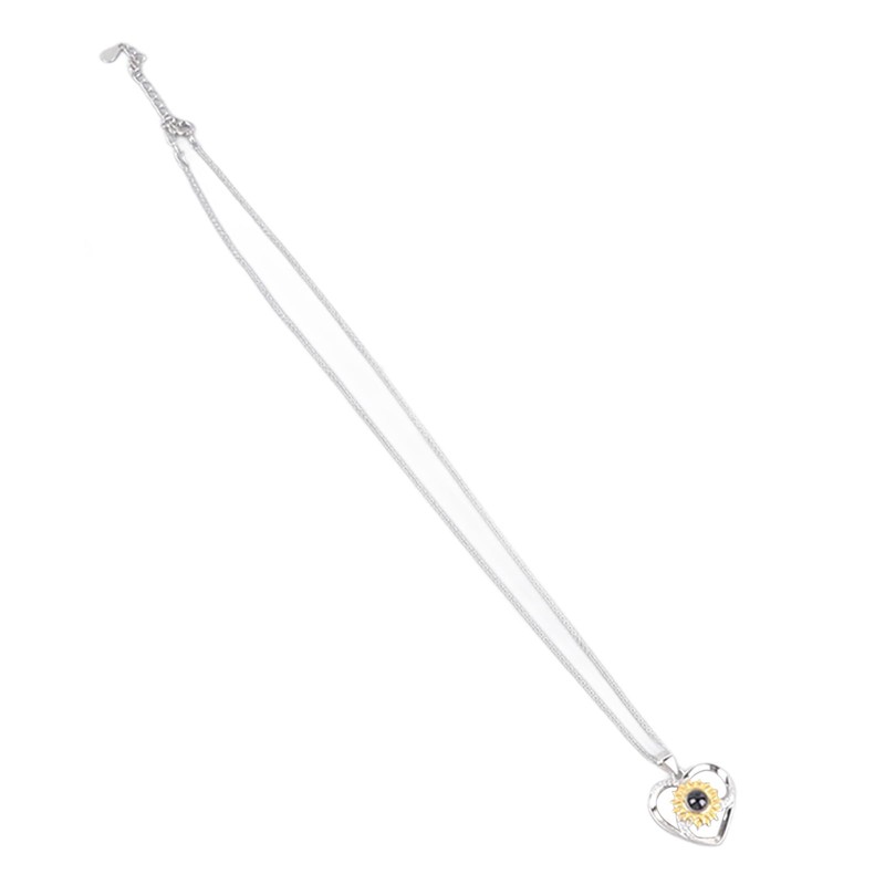 Elegante Collar de Plata S925 con Forma de Corazón de