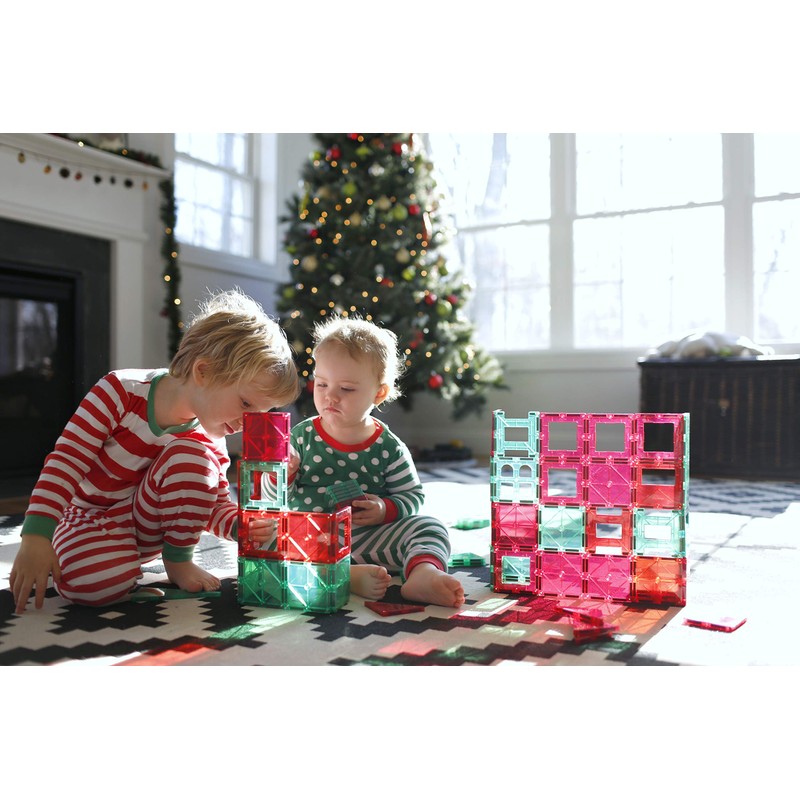 Playmags 36 Pcs Magnetic Tiles Building Set - Magnetic Tiles