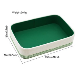 TUNJILOOL Jewelry Tray Leather Valet Jewelry Box Nightstand Organizer, Bedroom Dresser bedside Organizer Countertop Catch Key,Wallet,Phone,Watch,Coin,Glass Unique House Warming Gifts