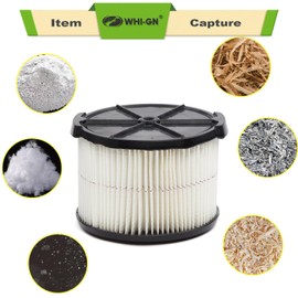 2 Pack 38741 Filter Replacement for Craftsman 4 Gallon Shop Vac Filter, Purple Stripe General Purpose Wet/Dry Vac Filter, for 3 & 4 Gallon Portable Shop Vacuum Model# CMXEVBE17040, part# CMXZVBE38741