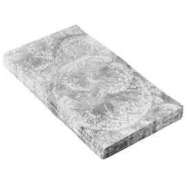 Elegant Floral Disposable Napkins, Pack Includes 18 Wedding Napkins, Party Napkins Disposable Perfect For Dessert, Classic Dinner Napkins For Upscale Events, Christmas Napkins For Holiday Meal, Silver