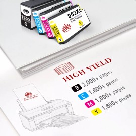 Toner Kingdom 4pack 952XL 952 XL Ink Set for HP OfficeJet Pro 8710 8210 7740 8720 8218 8715