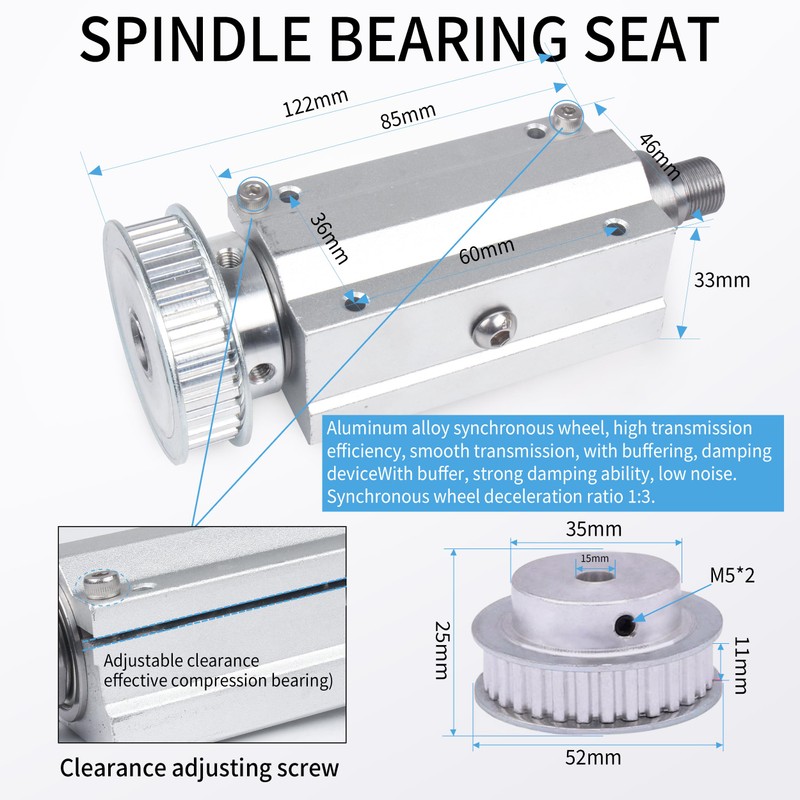 RATTMMOTOR No Powered Multi-Function Lathe Chuck Spindle Assemblies 895 Motor