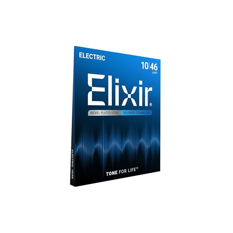 Cuerdas para guitarra eléctrica Elixir® Strings con recubrimiento POLYWEB®, calibre