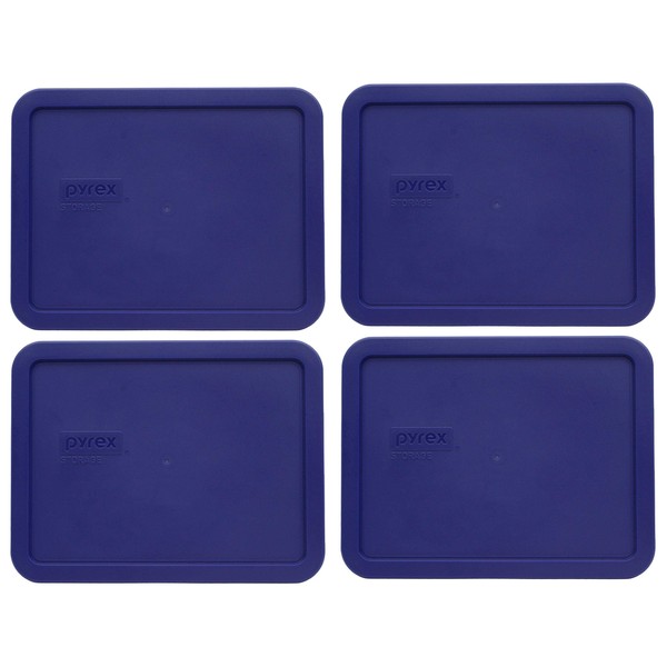 Pyrex 7211-PC Navy Blue Plastic Rectangle Replacement Storage Lid, Made