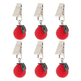 PH PandaHall 6pcs Waxberry Tablecloth Weight Clips Handicraft Tablecloth Clamps Dining Table Decor Clips Pendants Tablecloth Weight with Clips for Outdoor Picnic Party Wedding Christmas Decoration