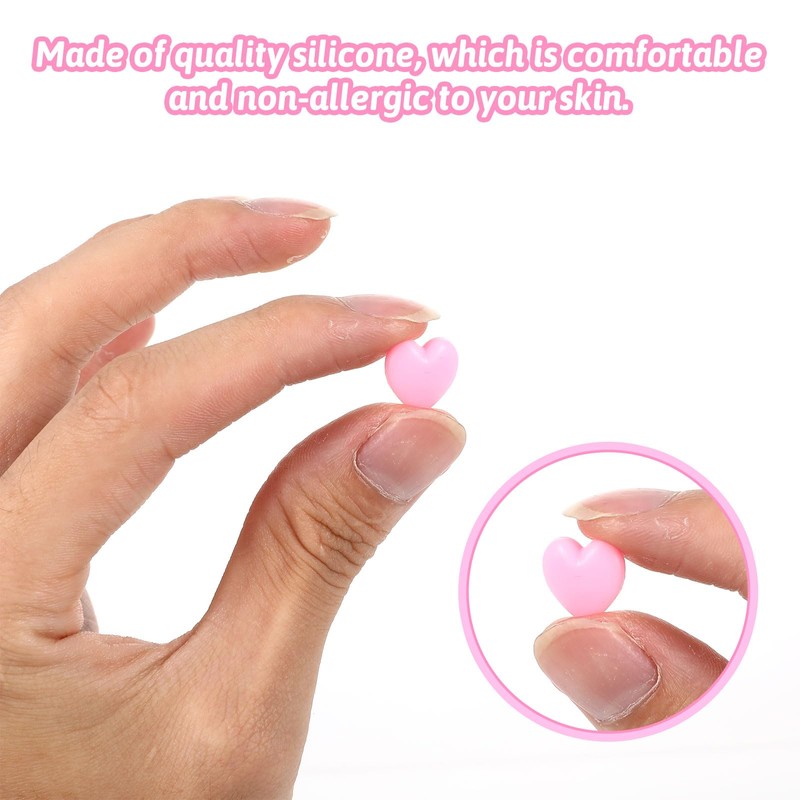 MBAIYO 32 Pairs Heart Eyeglass Ear Grips, Cute Anti-Slip Retainers