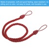 PATIKIL Curtain Tiebacks Ropes, 2 Pack Decorative Tie Backs Braided