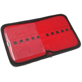 All-Purpose Faux Leather Pouch Zipper Case Versatile Molle with Protective Flap and Elastic Straps to Store Organize Sort Wide Variety of Tools, Holds 12 Instruments, 12"x7"