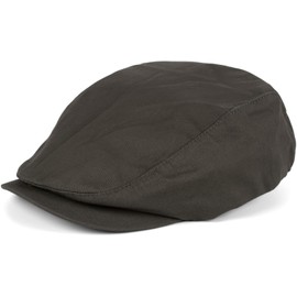styleBREAKER Unisex Convertible Cap Plain Flat Cap Velcro Adjustable Newsboy Cap Peaked Cap 04023004, darkgray