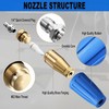 FKKWUOT Turbo Nozzle Pressure Washer Tips,4000 PSI 4.0 GPM 4.0