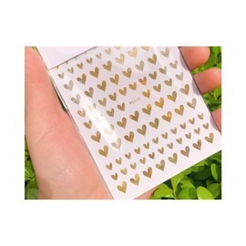 Heart Nail Decal Sticker Sweet Heart Love Valentine Day Nail Stickers Wg622 Laser Gold Nail Wraps Art Stickers Manicure Supplies for Women for Home Nails Full Long Lasting Easy Apply and Remove