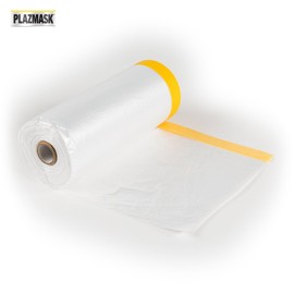 PlazMask Pre-Taped Masking Film, 9-Feet X 65-Feet