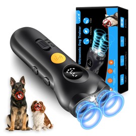 MOKCCI Dog Bark Deterrent Device – Rechargeable Anti-Barking & Training Device for Dogs, 50ft Ultrasonic Control, Stops Barking with One Button, Corrects Behavior in Small & Large Dogs
