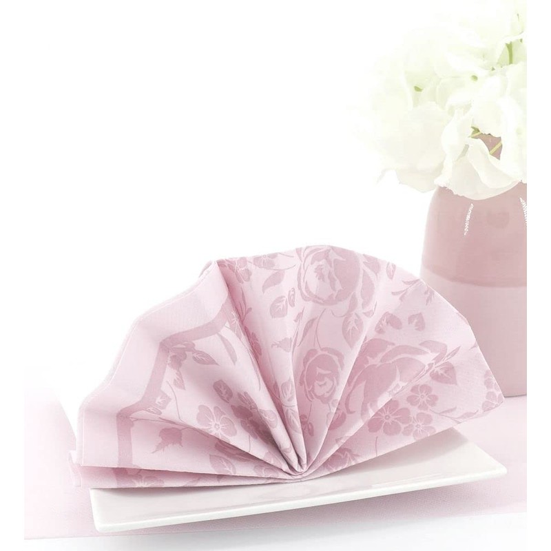 50 Napkins Champagne 40 x 40 cm Fabric-Like Airlaid FIORI,