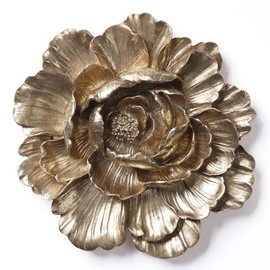 HAUCOZE Decoración de Pared Decorativa Figura Flores Regalo Escultura Modern Estatua Interior Salon Arte Resina Decoración del Hogar 31cm