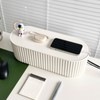 Nineween White Cable Management Box, Plastic Cable Box Organizer with