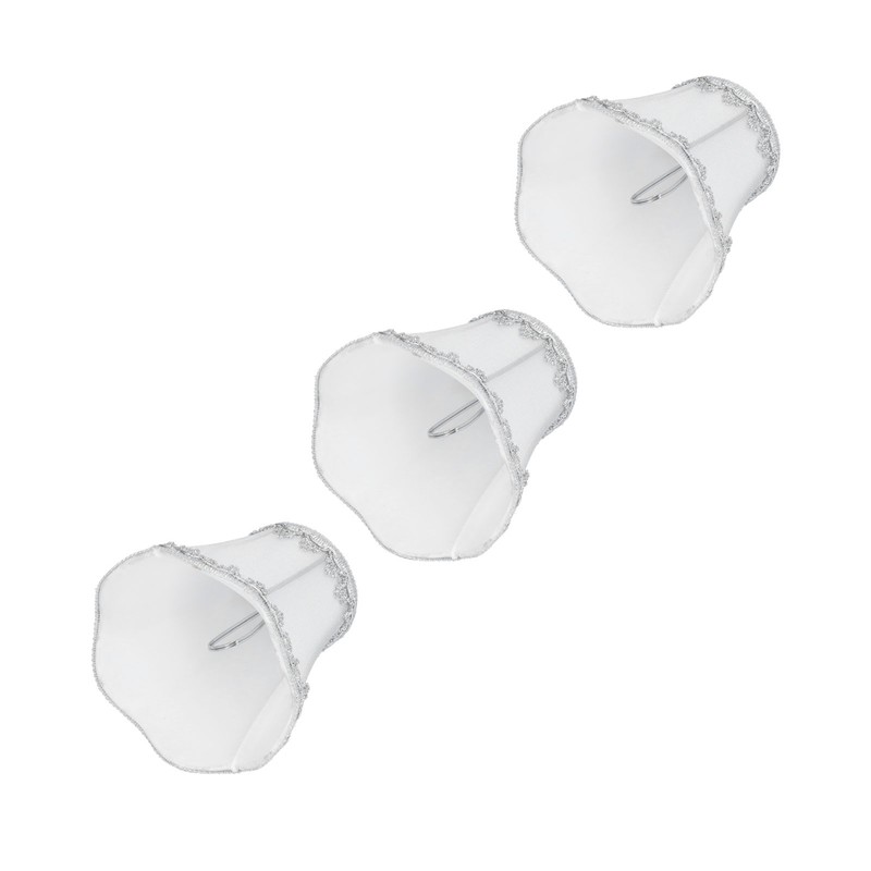 3Pcs Modern Lamp Shades E14 Candle Chandelier Lampshade Clip On