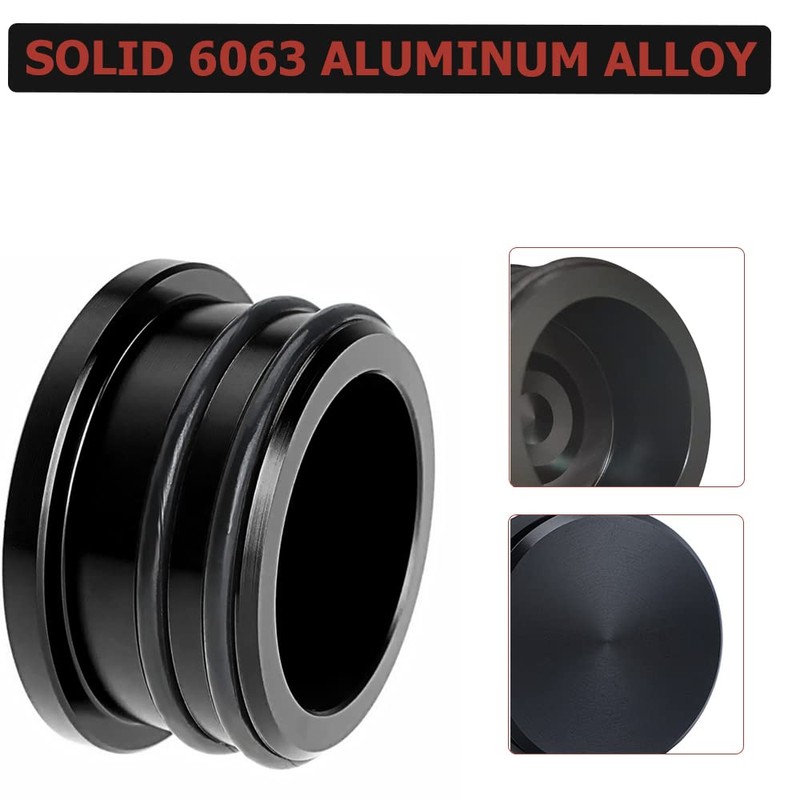 FYWZ Turbo Resonator Plug Cover Cap, Alluminum Billet Resonator Plug