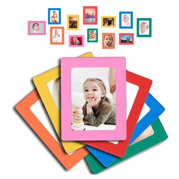 Raxwalker 12 Magnetic Photo Frames Refrigerator Magnets Holds 4x6 3.5x5