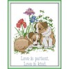 Happy Forever Cross Stitch Kits 11CT Stamped Patterns for Kids