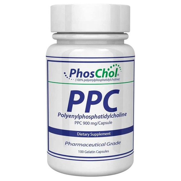 Nutrasal PhosChol PPC Polyenyl PhosphatidylCholine Choline Supplement 900mg 100 Gelatin Capsules