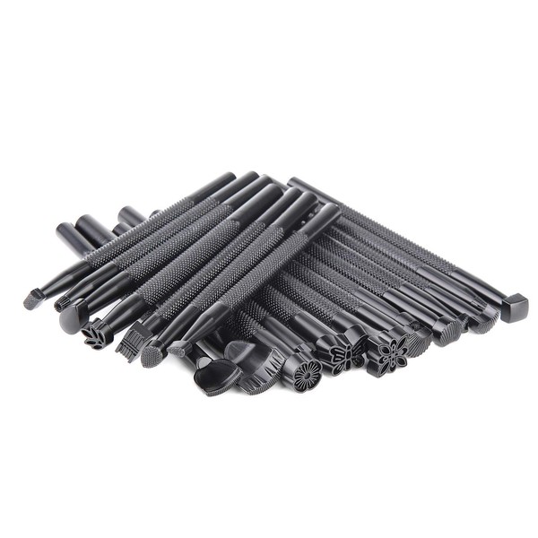 20 PCS Leather Stamping Tools, Different Shape Saddle Making Stamp