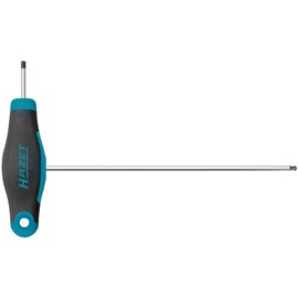 HAZET Winkelschraubendreher (Kurze und Lange Klinge für flexiblen Einsatz, Innensechskant-Profil, Größe 2 mm) 829KK-2 Allen Wrench with Short and Long Blade for Flexible Use Hex Socket Size, Dark Blue