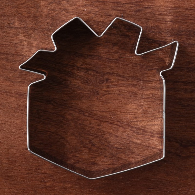 LILIAO Gift Box Present Cookie Cutter, 3.1" Wide x 3.2"