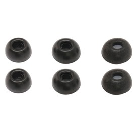 6pcs Eartips Replacement Noise Isolation Soft Slow Rebound Foam Ear Tips for IOS Earbuds Pro Black