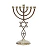 Jewish Messianic Silver Temple Menorah 8.5 inches Tall