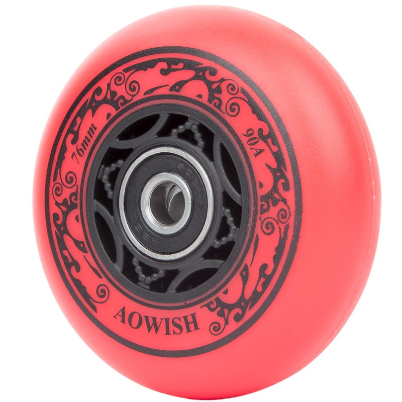 AOWISH Ripstik Wheels [2-Pack] 76mm Ripstick Wheels 90A Ripsurf Caster