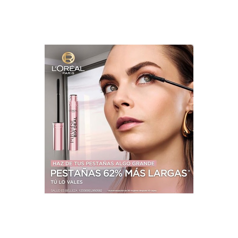 L'Oreal Paris, Paradise Big Deal Máscara De Pestañas Voluminizadora Lavable,