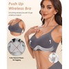 LEYSHE Soft Bra Women's Without Underwire Seamless Bra Support Bra