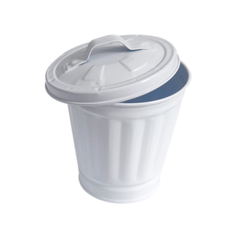 AITING Mini Trash can & Iron Garbage can Pencil Cup