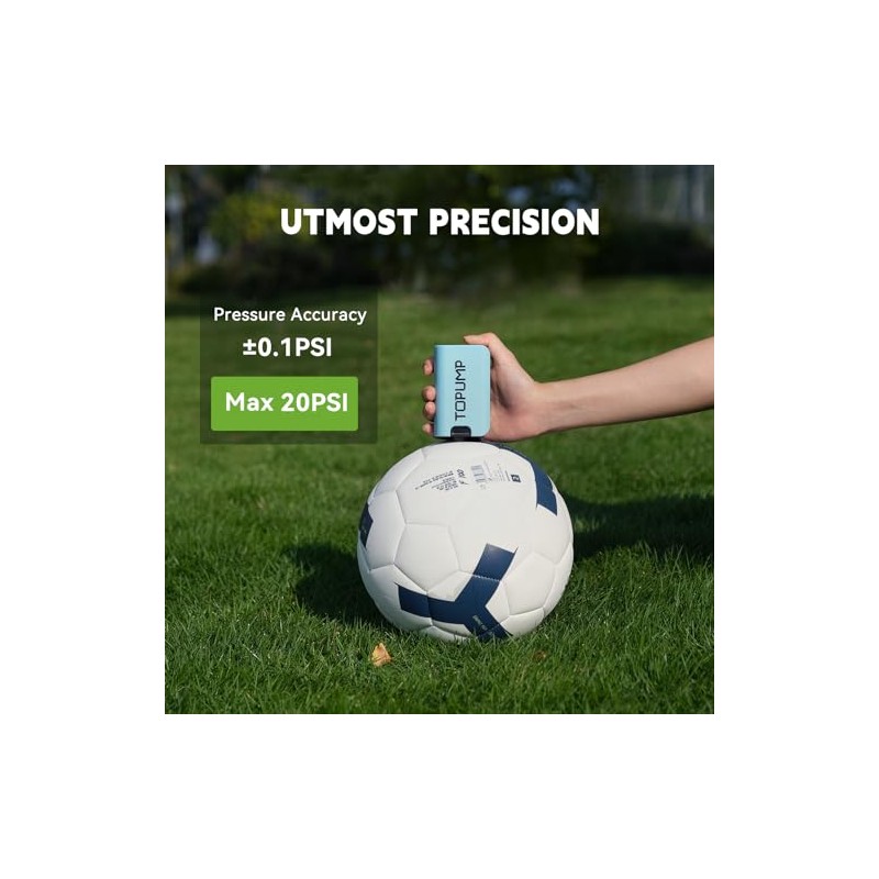 TOPUMP Portable Electric Ball Pump with Deflation Function
