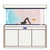 Fish Tank Background Decoration Beach Pattern 3D PVC Self Adhesive