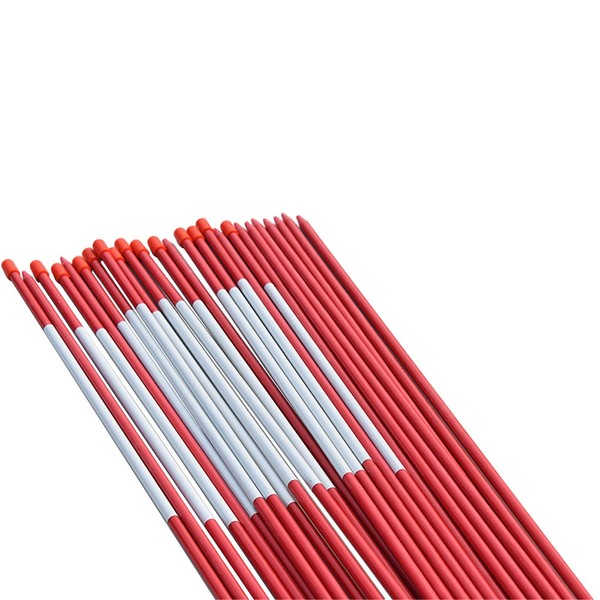 Driveway Marker Refective 48 inch Snow Stakes Plow Fence Tape