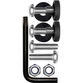 Cruiser Accessories 81430 Locking License Plate Fasteners, Stainless Rattle Stop Kit - Metric Star Pin