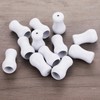 12 Pcs White Blind Pull Cord Knobs, Window Blinds Wood